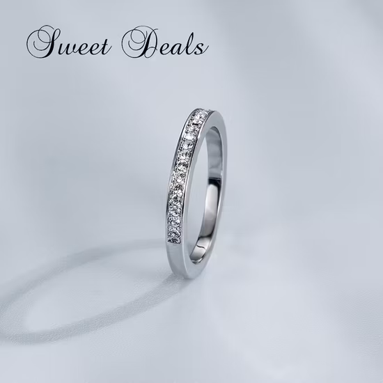 925 Silver Trinity Ring Fashion Jewelry 18K Rose Gold Rhodium Plated Rings